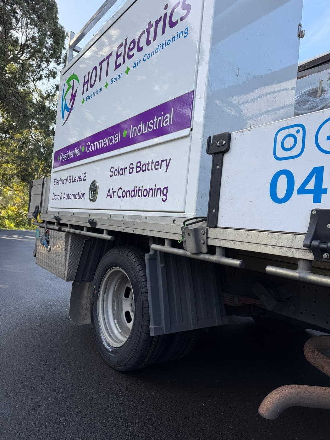 New rear tyres fitted to a fleet work truck in Austinmer by Top Tier Mobile Tyres