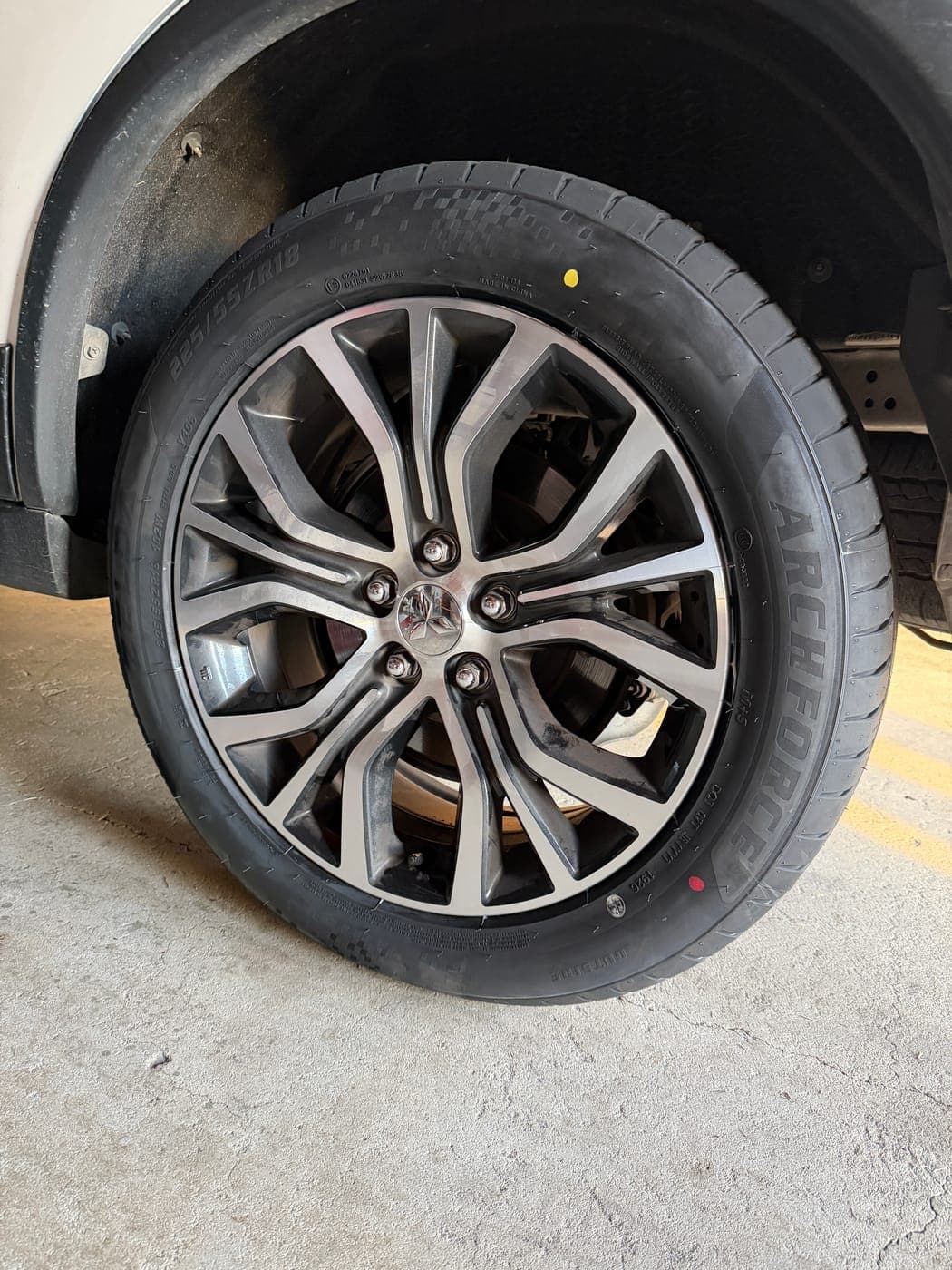 New tyre fitted to a Mitsubishi ASX in Camden South by Top Tier Mobile Tyres