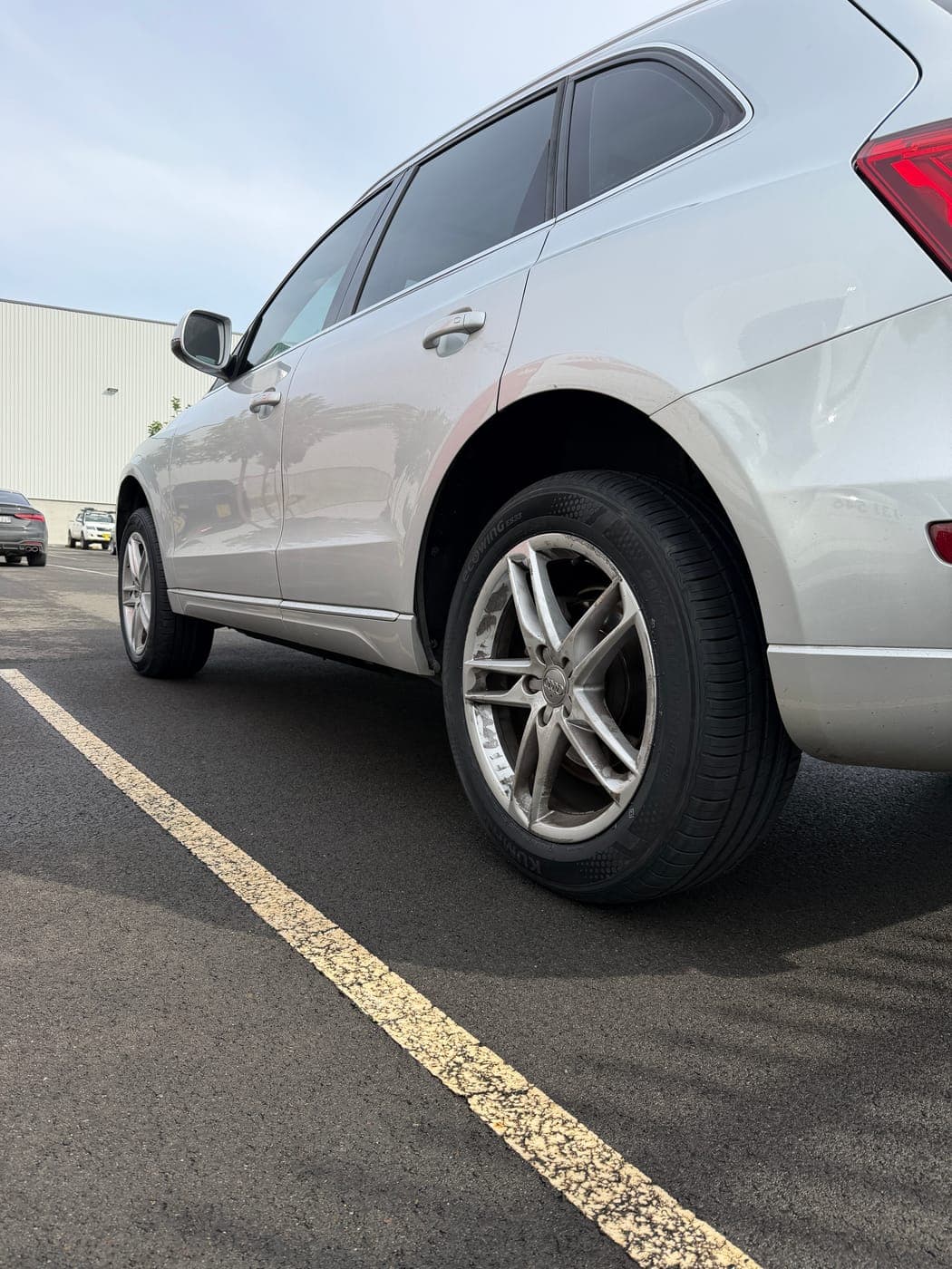 New tyre fitted as part of a 4-tyre set on an Audi Q5 in Kemps Creek