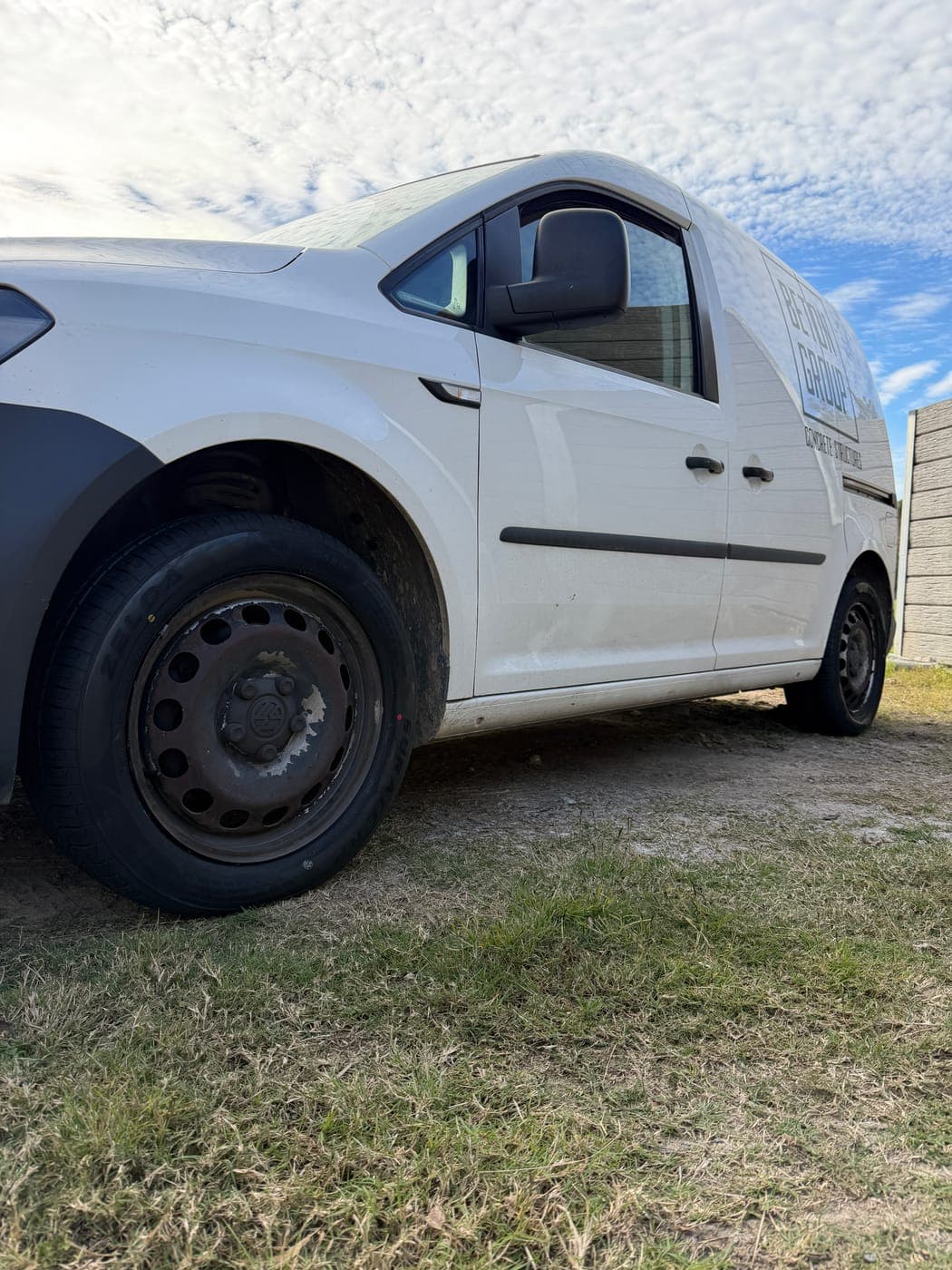 New tyre fitted to a VW Caddy in Mulgoa by Top Tier Mobile Tyres