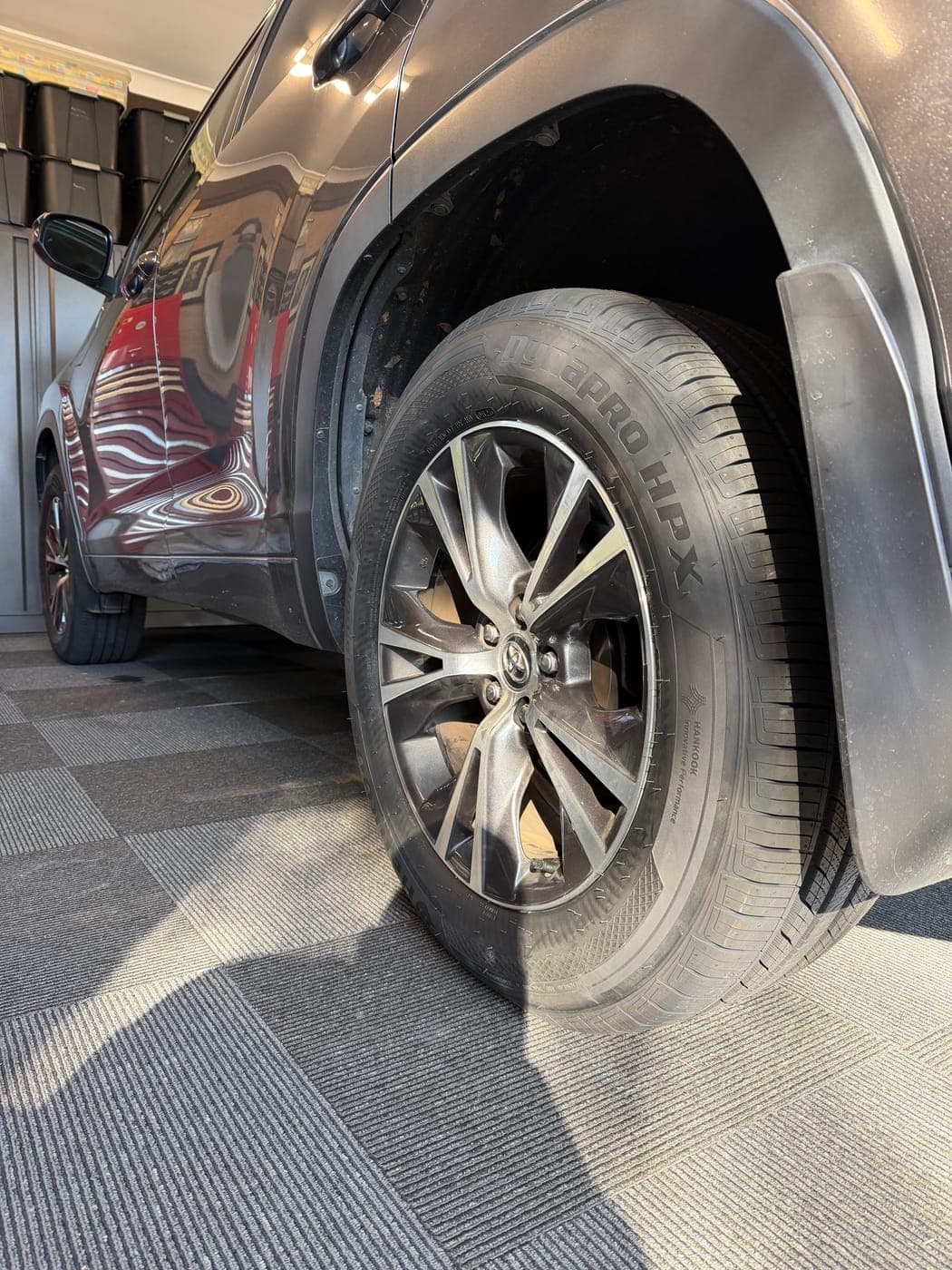 New tyre fitted as part of a 4-tyre set on a Toyota Kluger in Narellan Vale