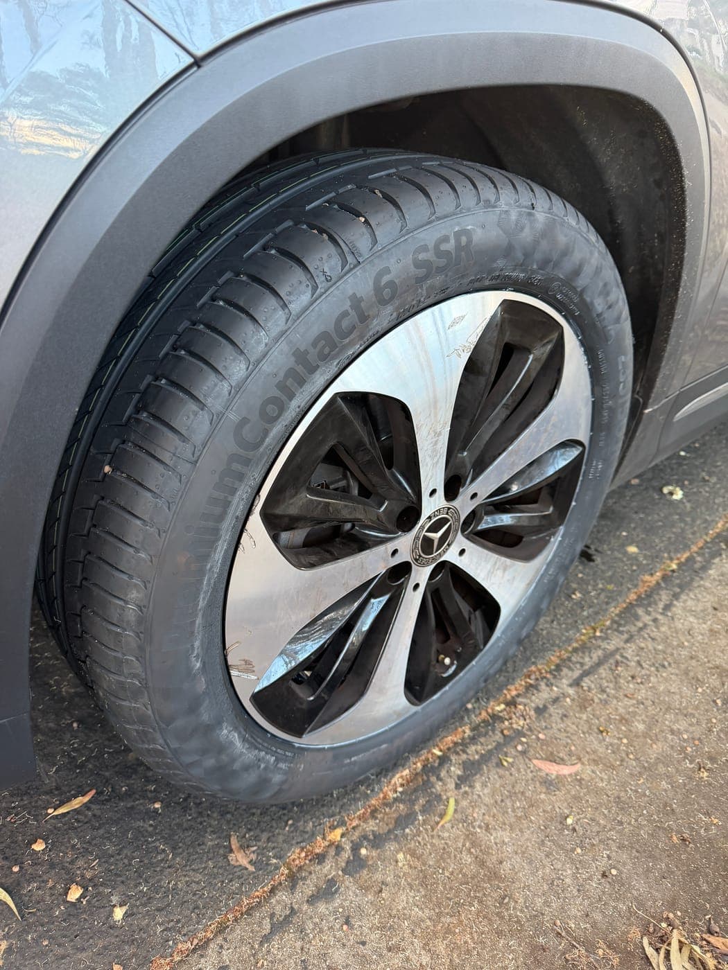 New tyre fitted to a Mercedes in Stanhope Gardens by Top Tier Mobile Tyres