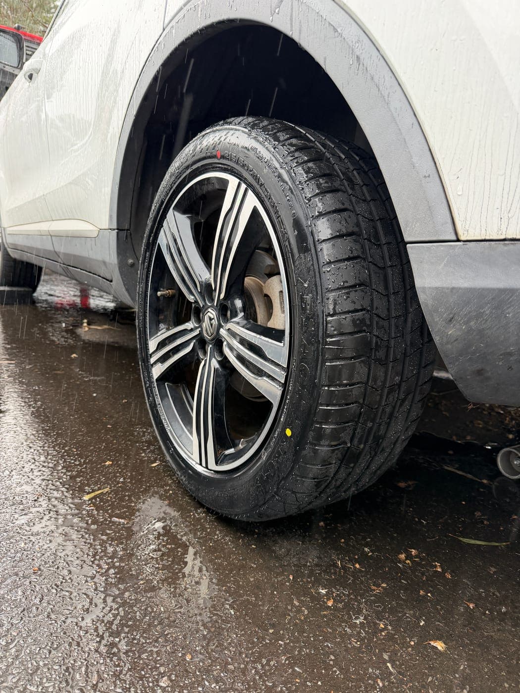 New tyre fitted to an MG in Villawood by Top Tier Mobile Tyres